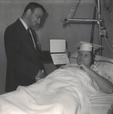 Chiropractor Oxnard CA Garry Kraft Receiving Chiropractic Diploma